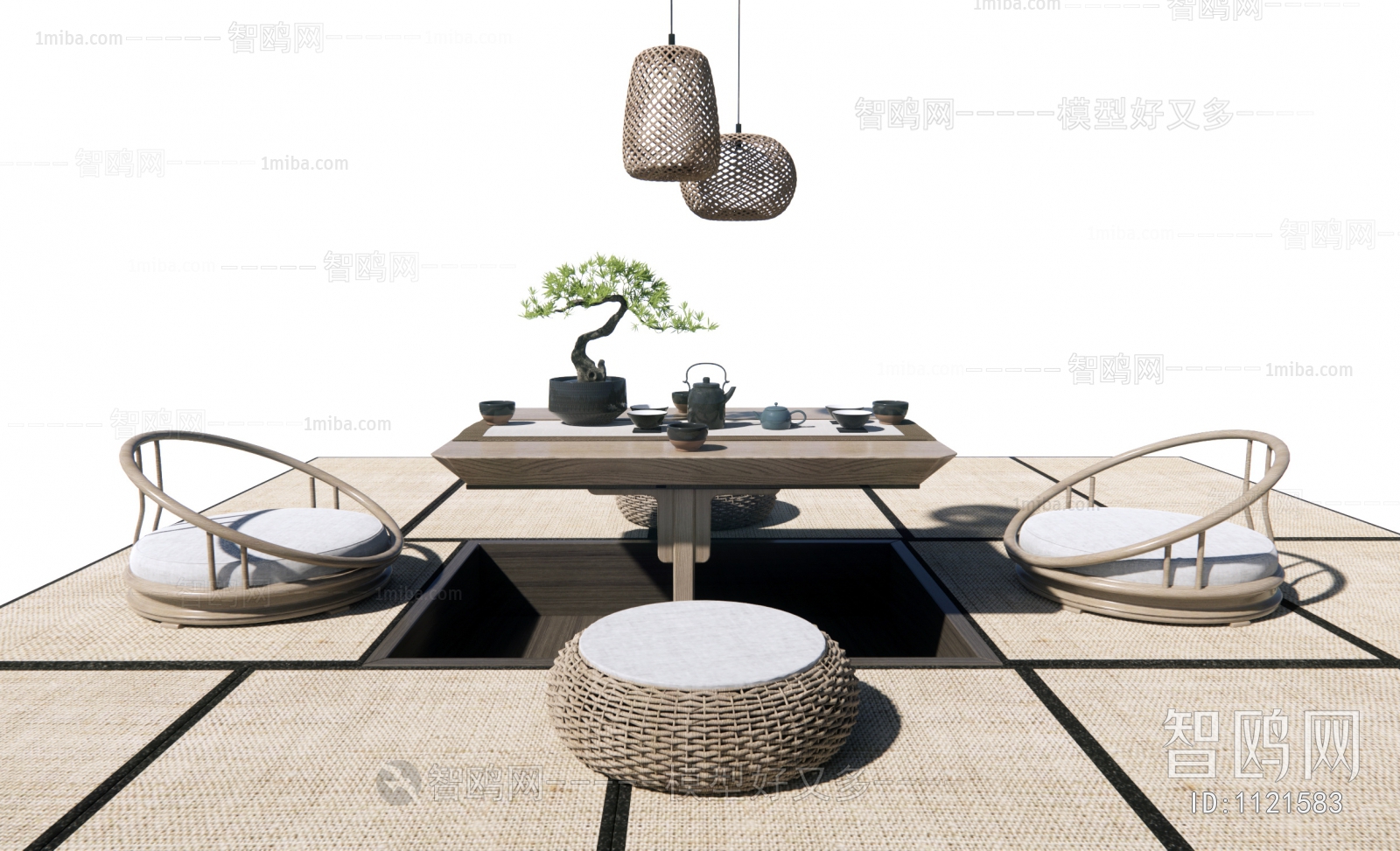 Japanese Style Tea Tables And Chairs