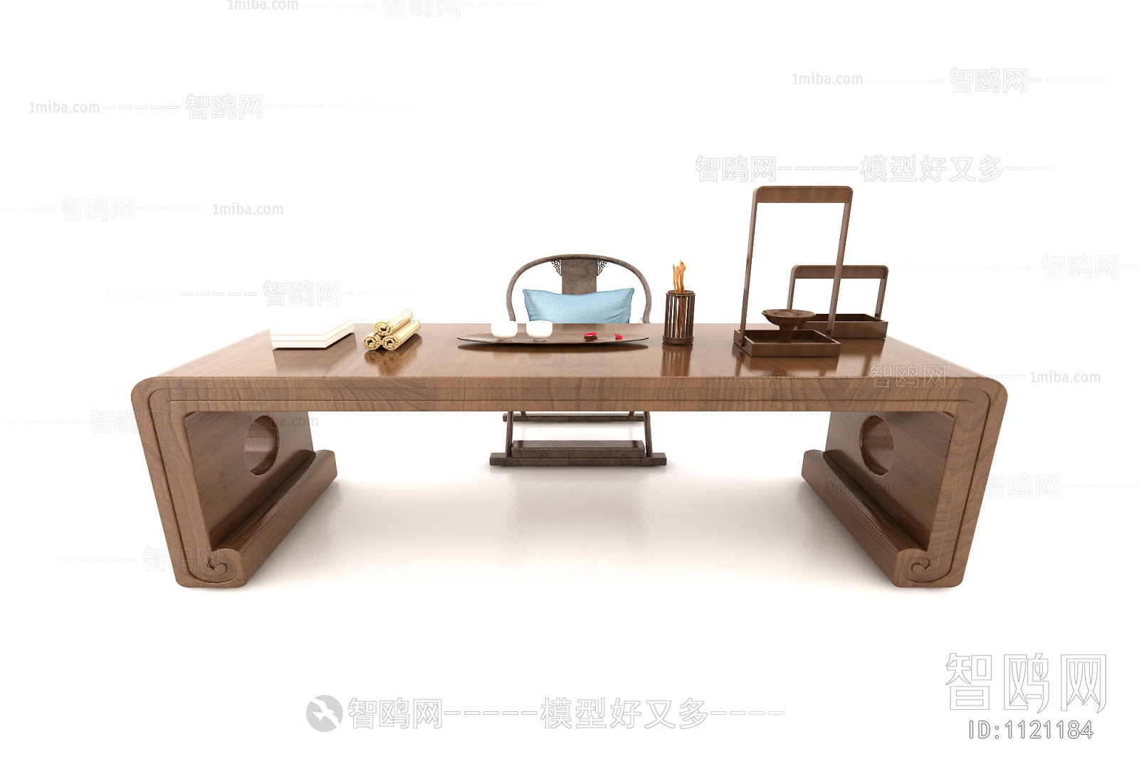 New Chinese Style Computer Desk And Chair