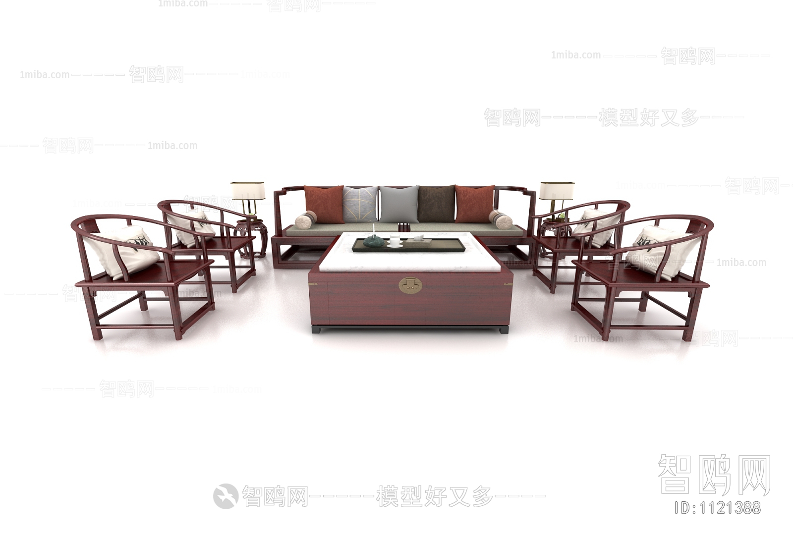 New Chinese Style Sofa Combination