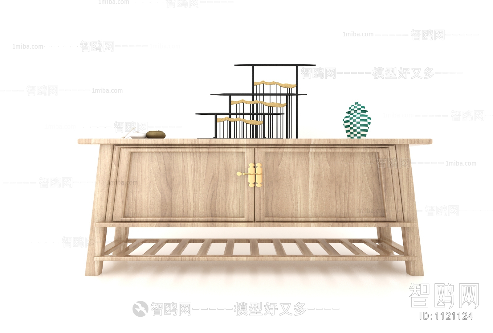 New Chinese Style Decorative Cabinet