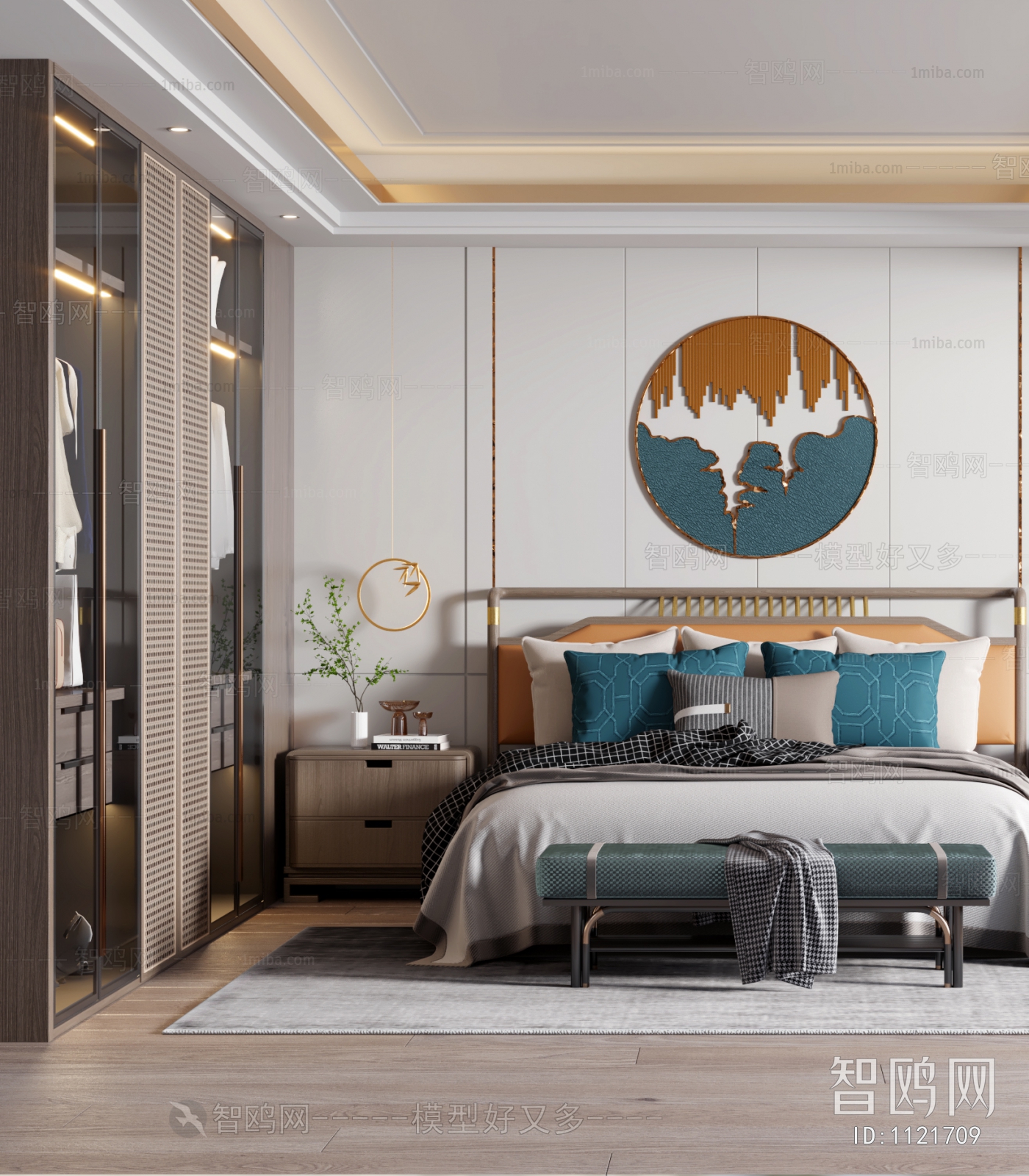 New Chinese Style Bedroom