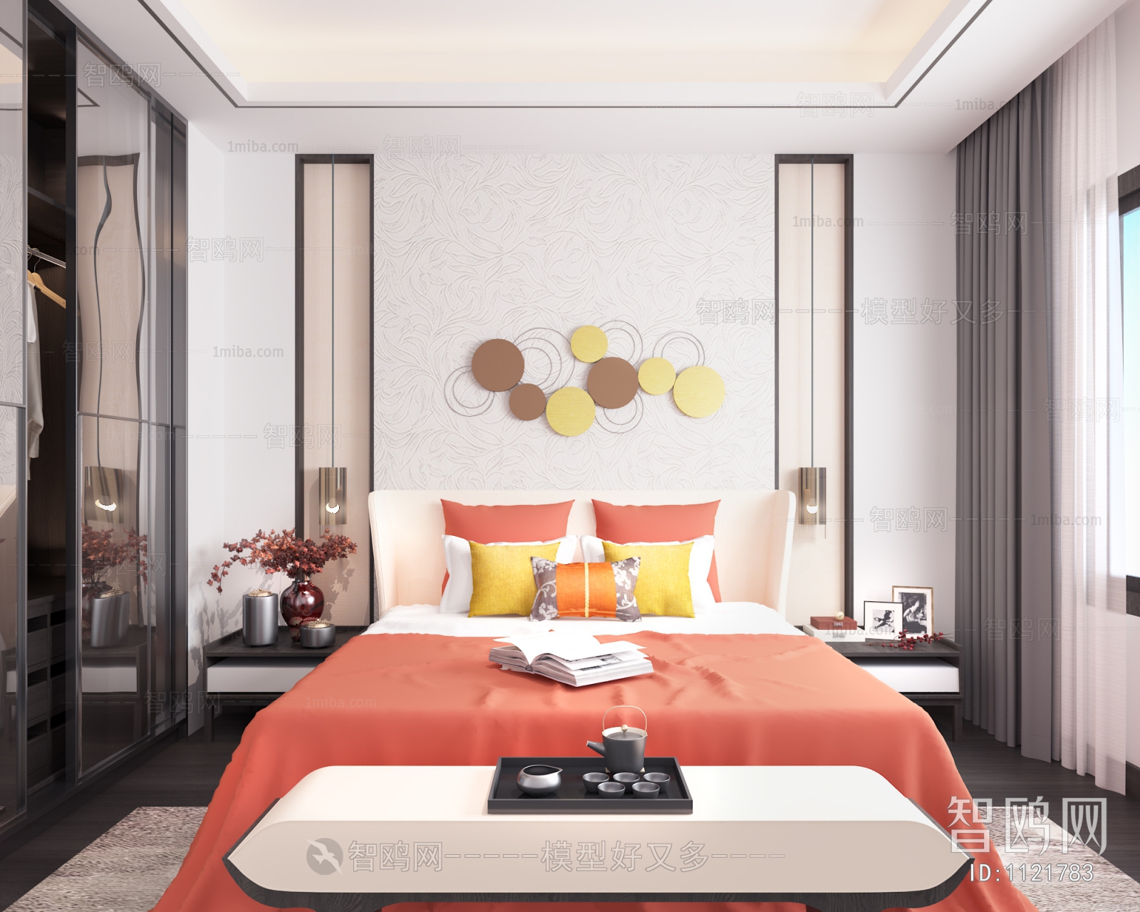 New Chinese Style Bedroom