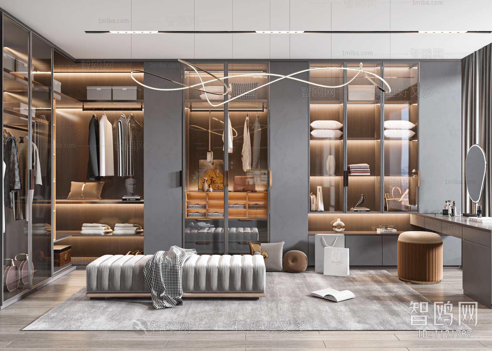 Modern Clothes Storage Area