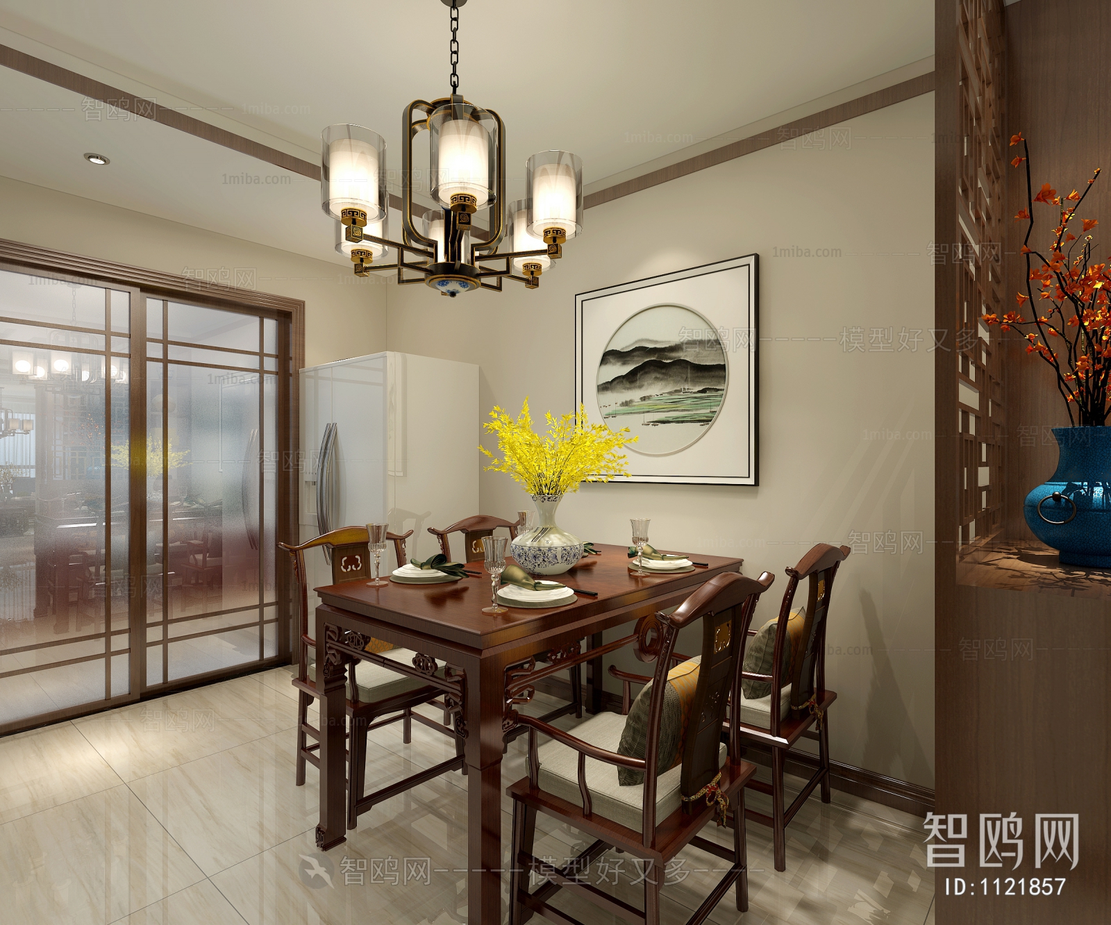 New Chinese Style Dining Room