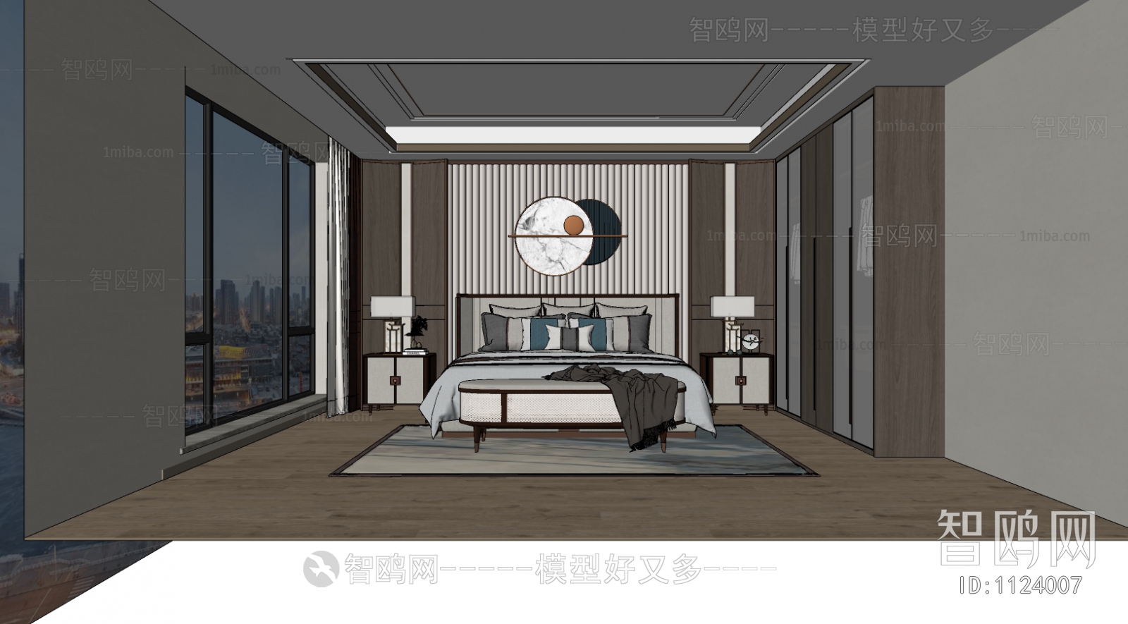 New Chinese Style Bedroom