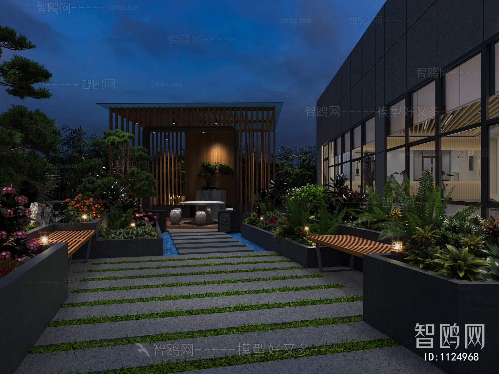 New Chinese Style Courtyard/landscape