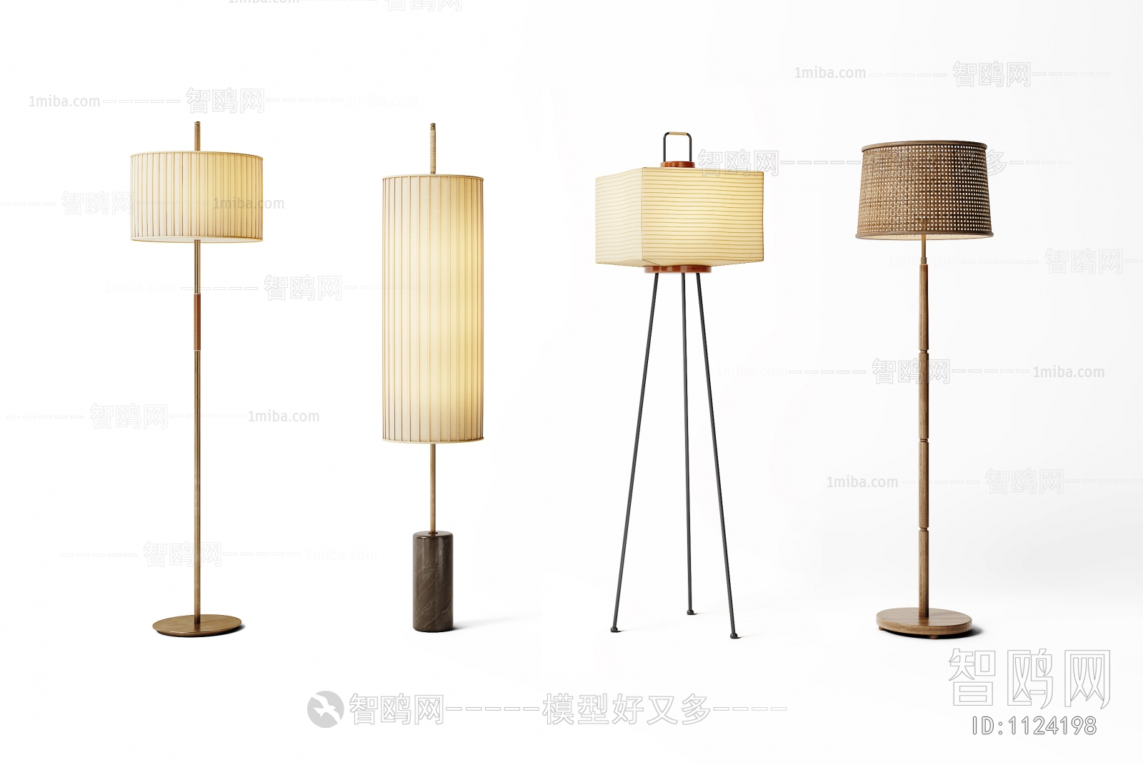 New Chinese Style Wabi-sabi Style Floor Lamp