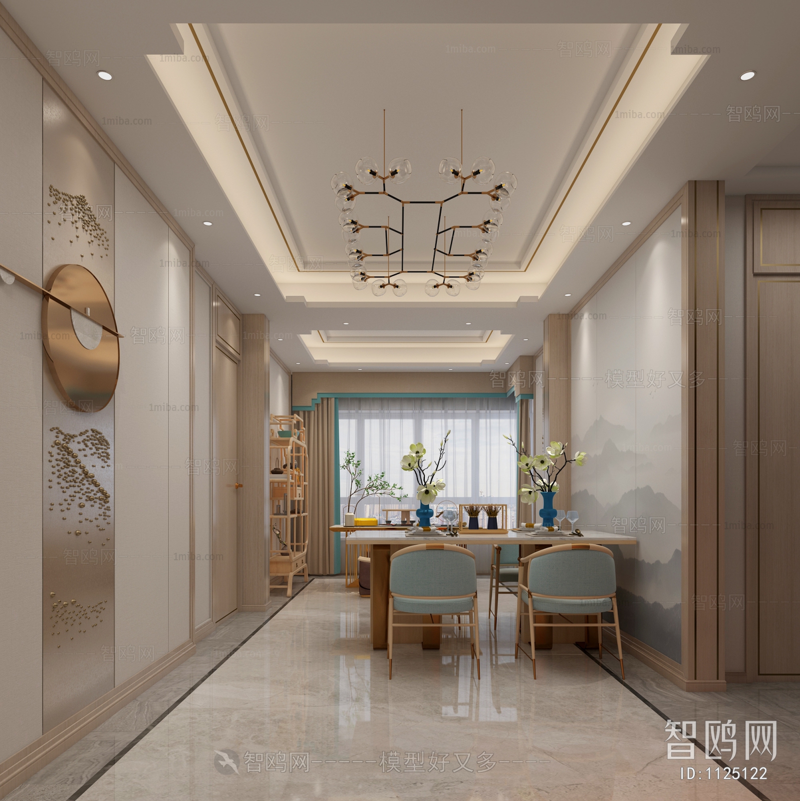 New Chinese Style Dining Room