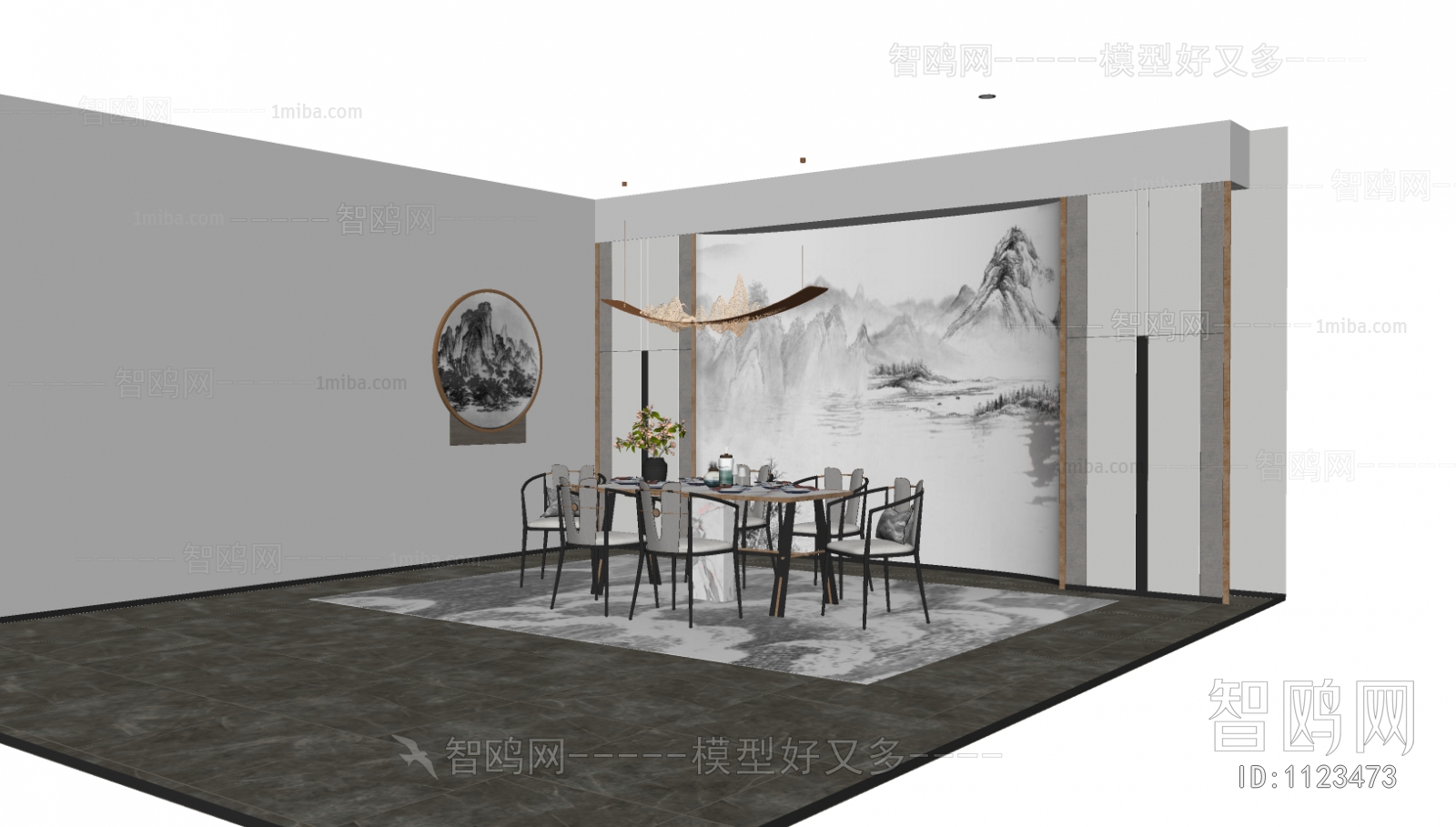 New Chinese Style Dining Room