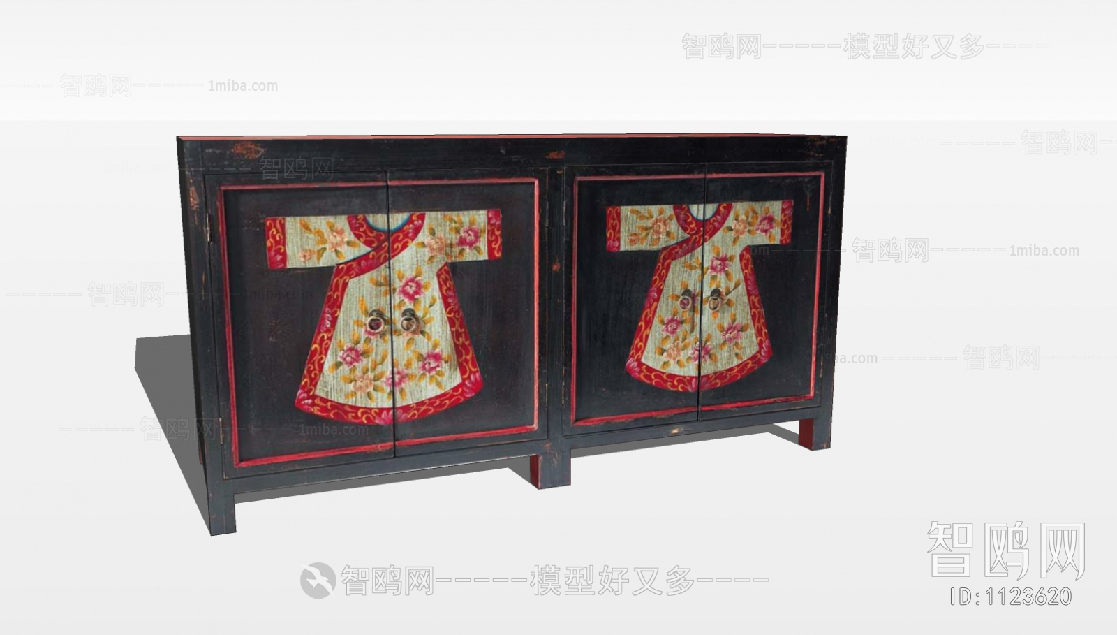 New Chinese Style Side Cabinet