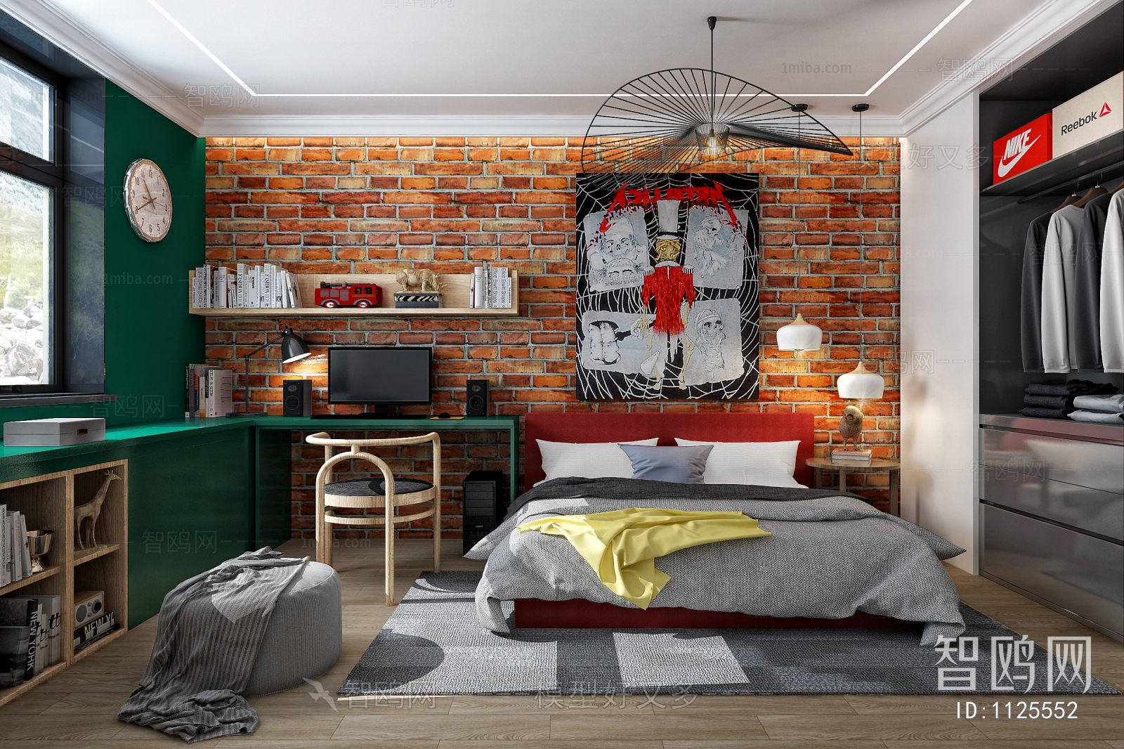 Industrial Style Bedroom