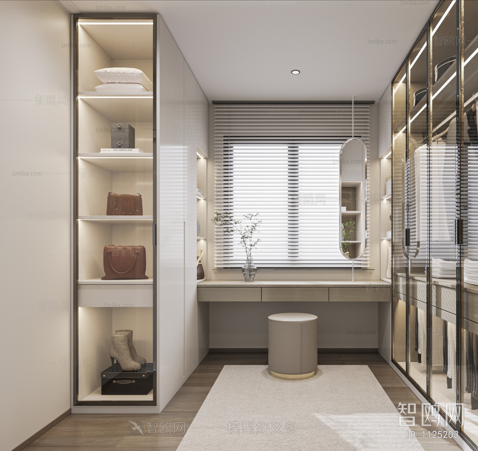 Modern Clothes Storage Area