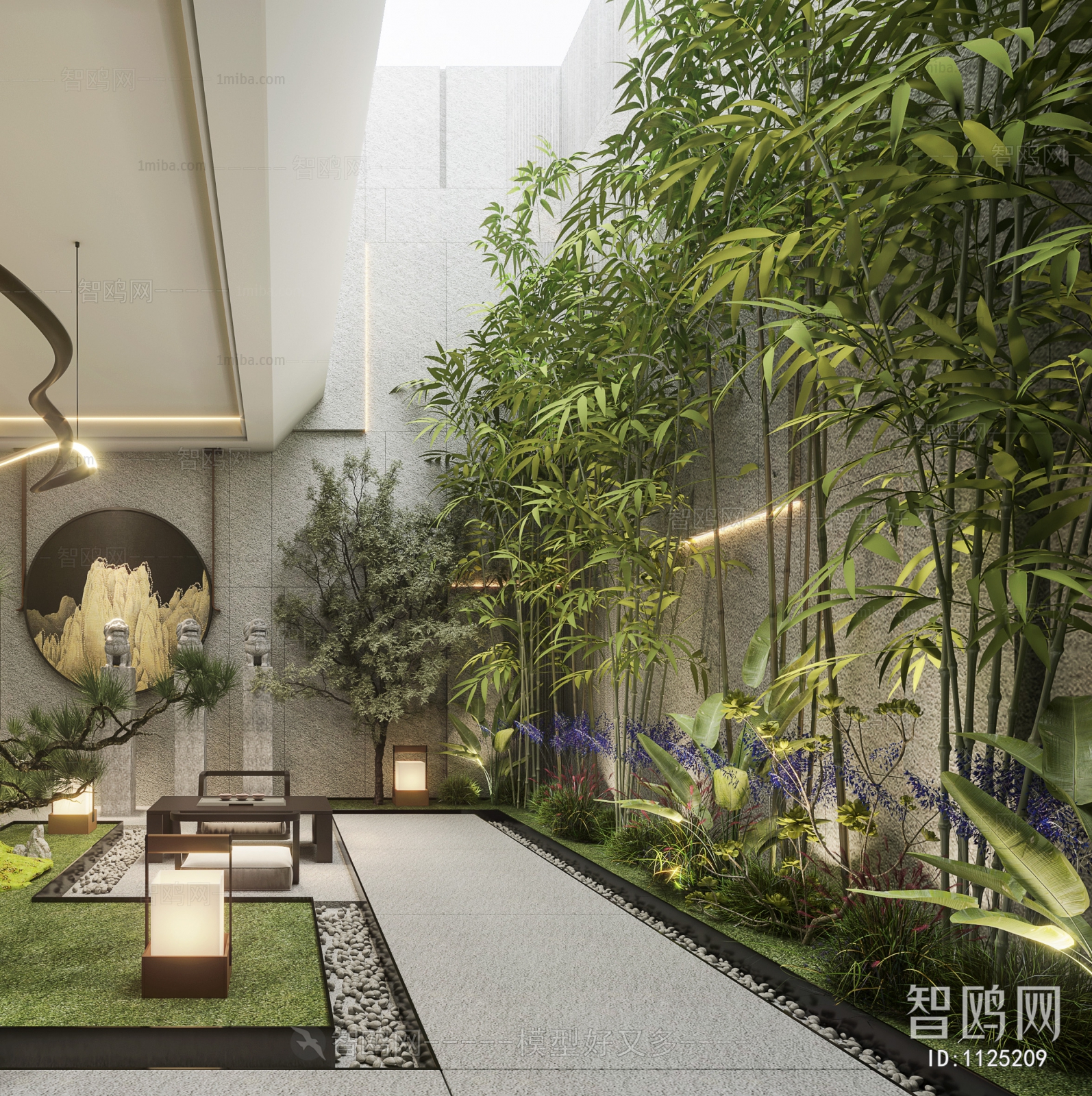 New Chinese Style Courtyard/landscape