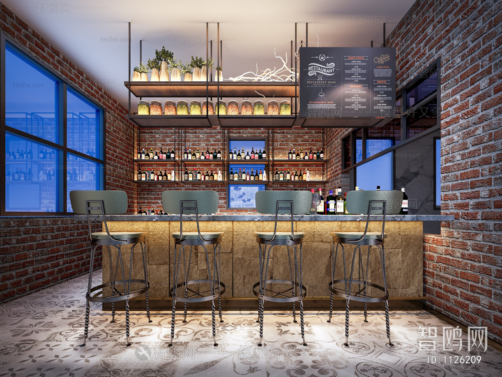 Industrial Style Bar