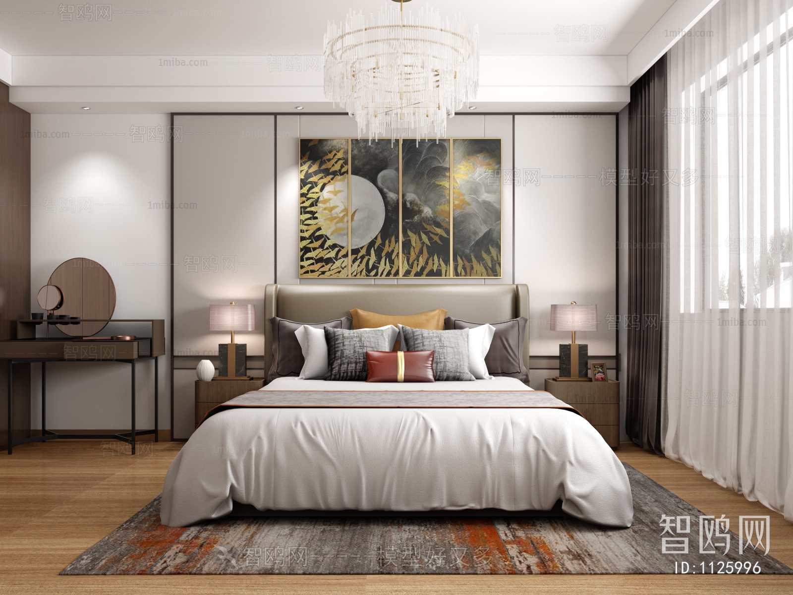 New Chinese Style Bedroom