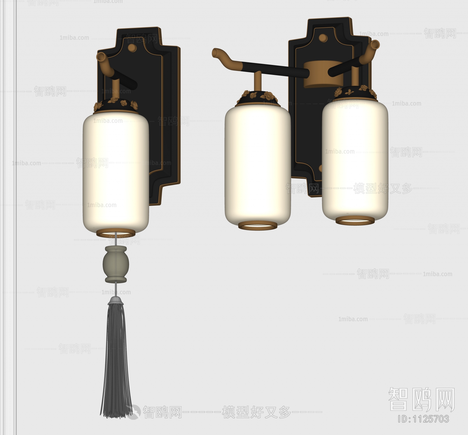 New Chinese Style Wall Lamp