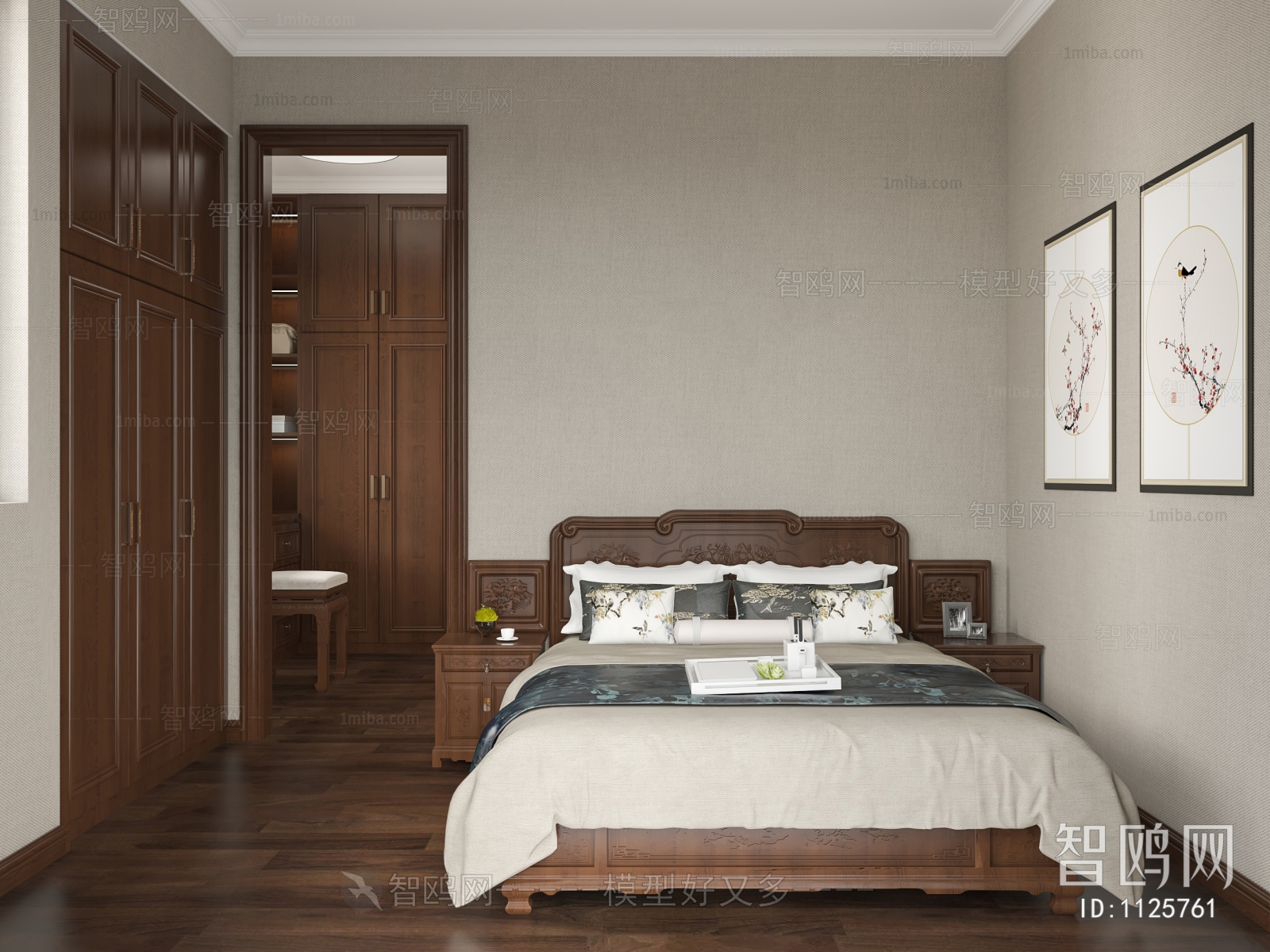 New Chinese Style Bedroom