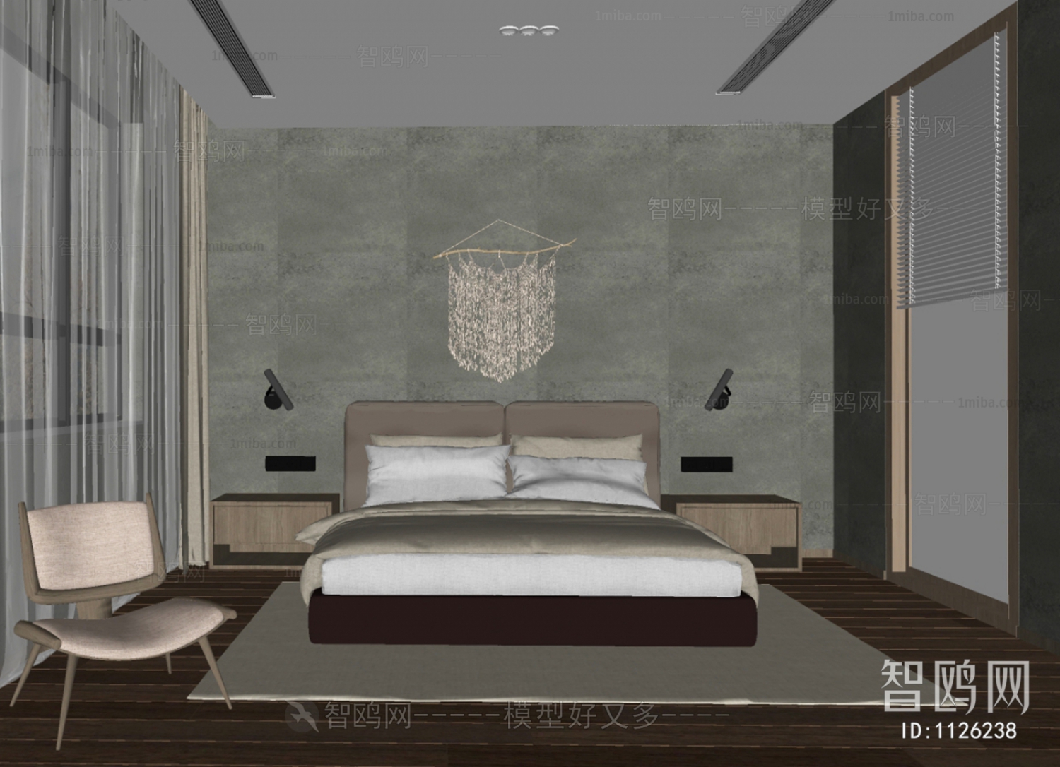 Nordic Style Southeast Asian Style Bedroom