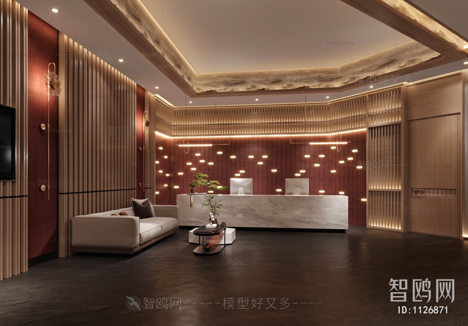 New Chinese Style Lobby Hall