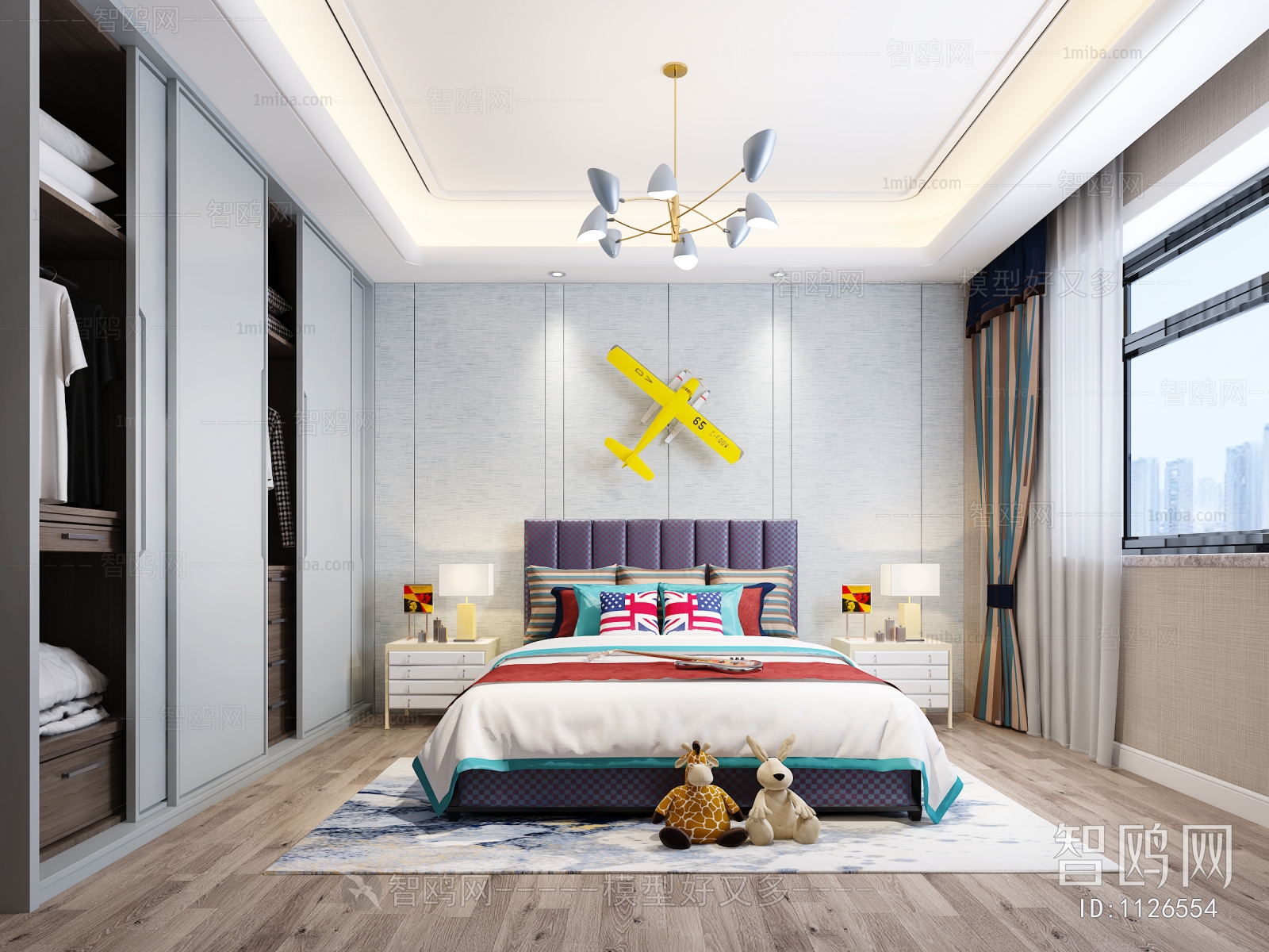 Modern Boy's Room And Son's Room