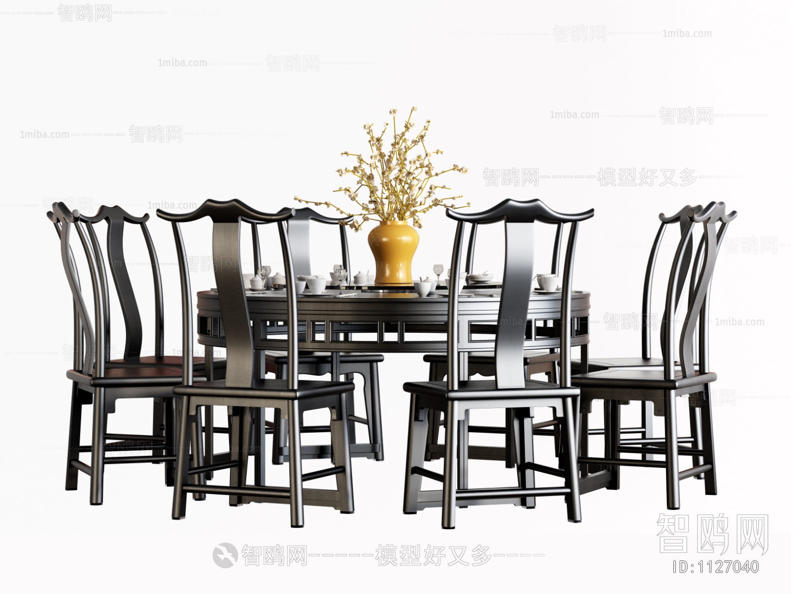 New Chinese Style Dining Table And Chairs