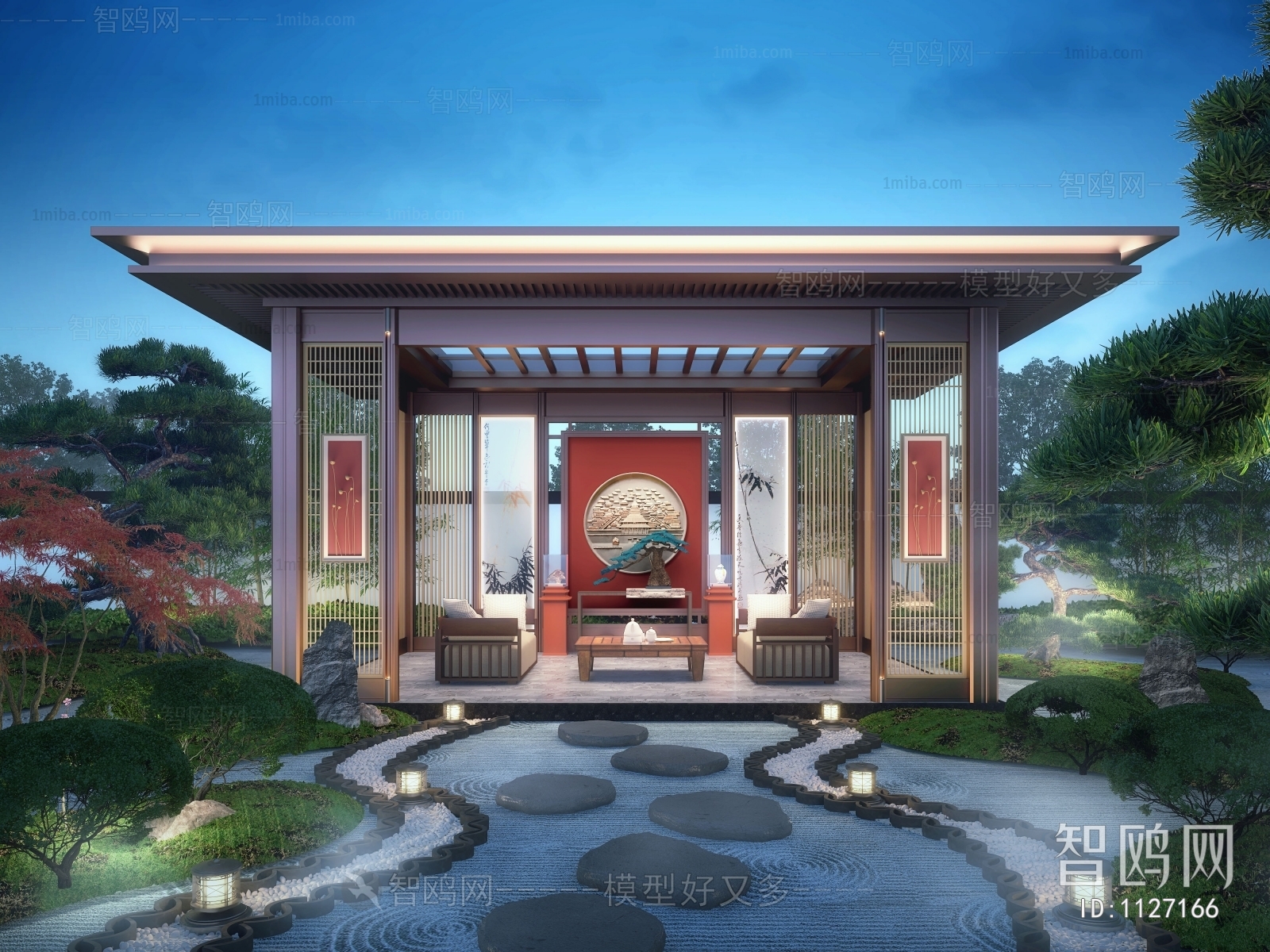 New Chinese Style Courtyard/landscape