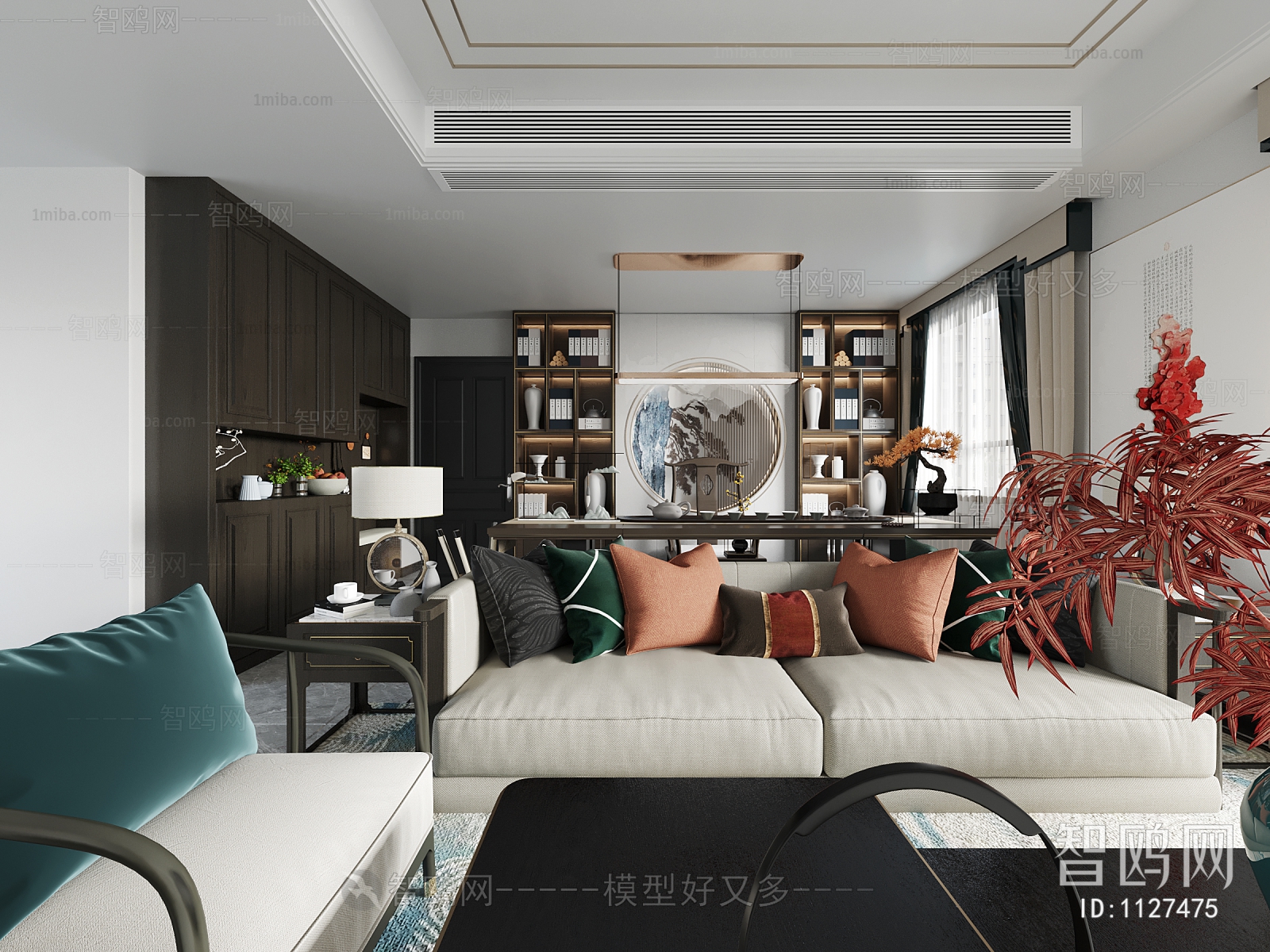 New Chinese Style A Living Room