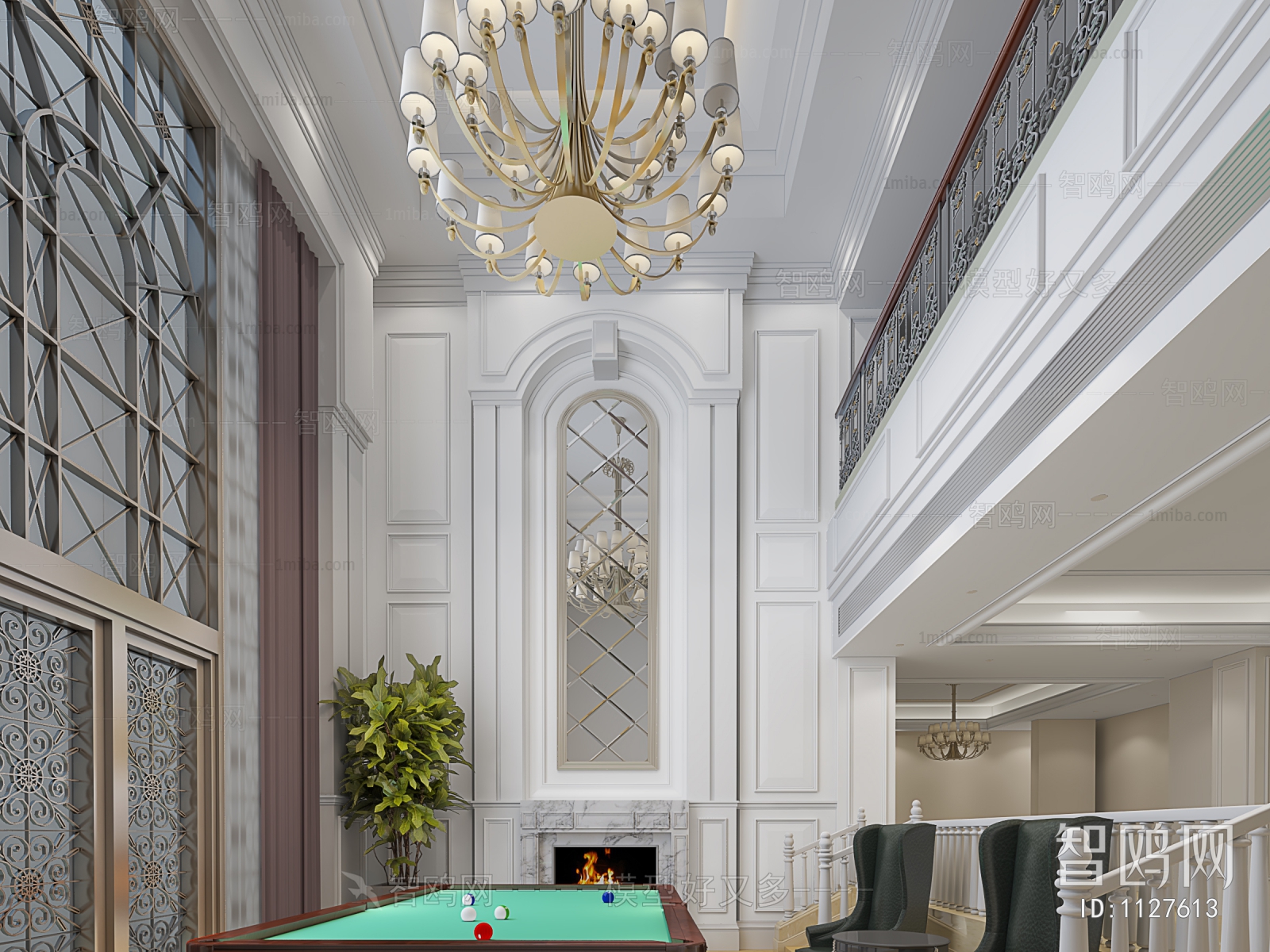 European Style Billiards Room