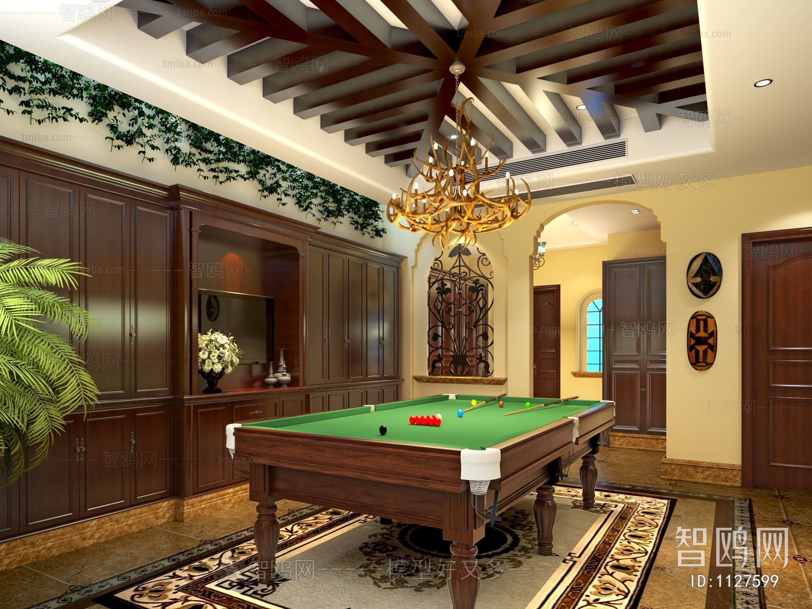 European Style Billiards Room