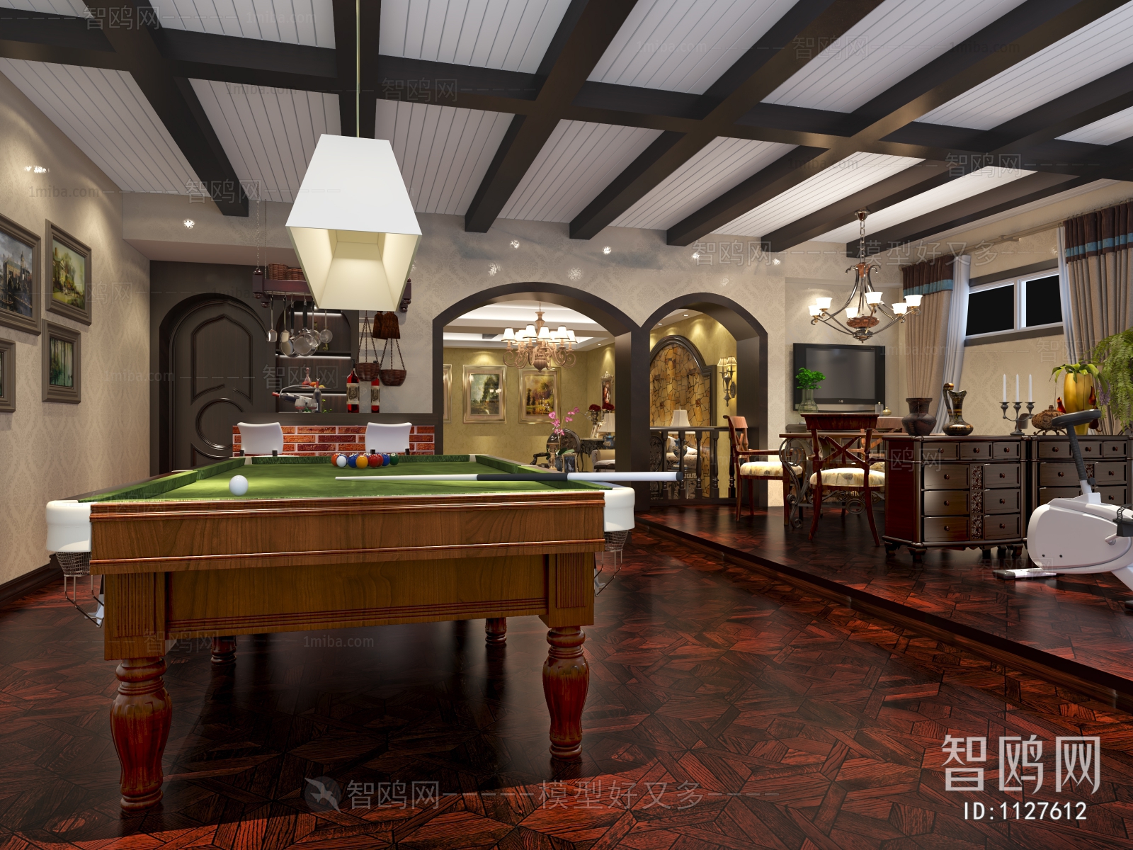 European Style Billiards Room