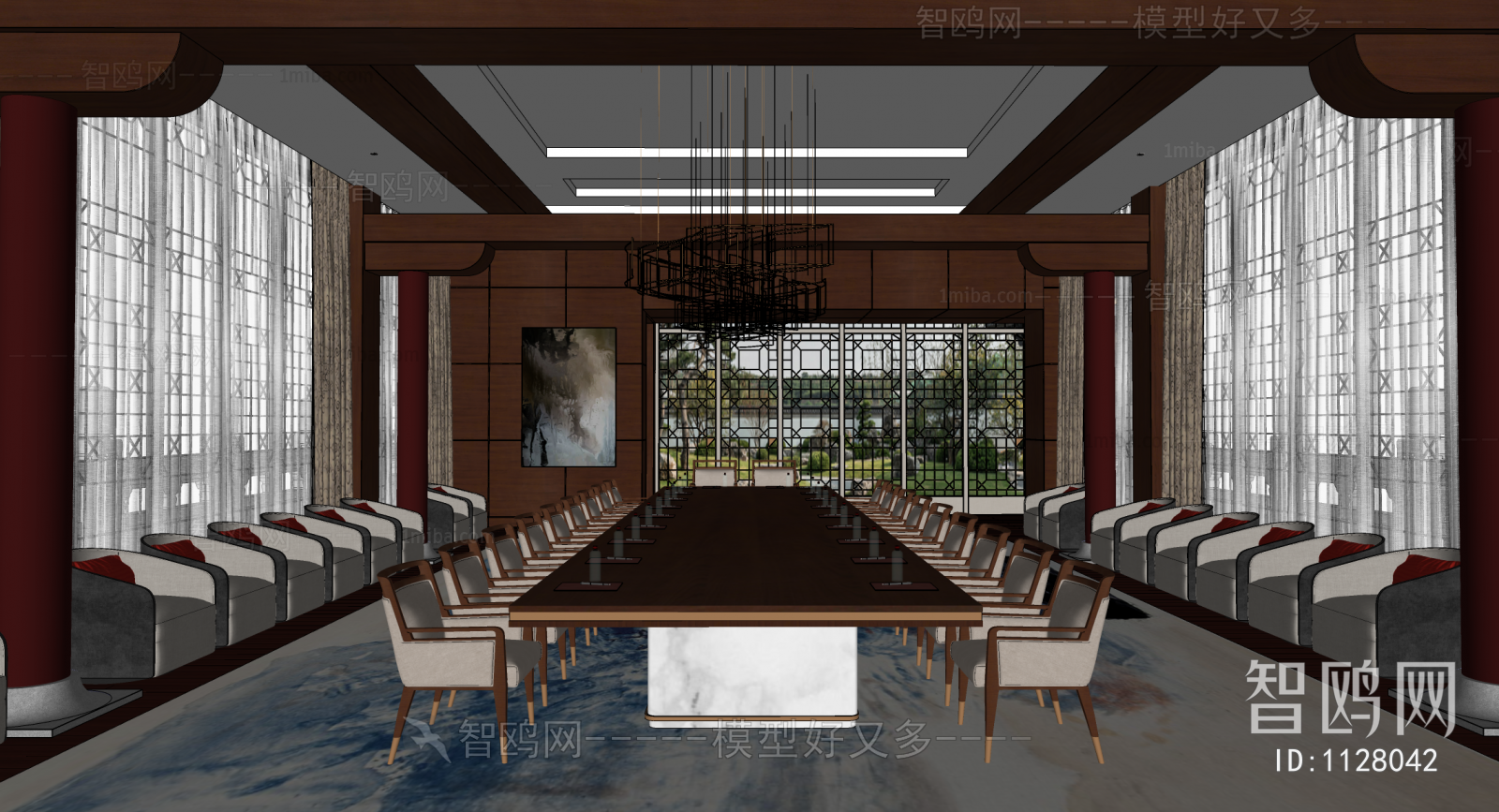 New Chinese Style Meeting Room