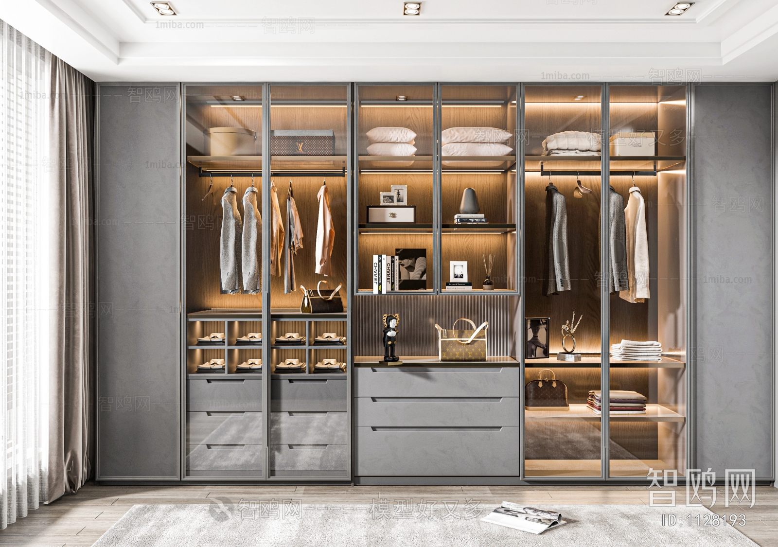 Modern Clothes Storage Area