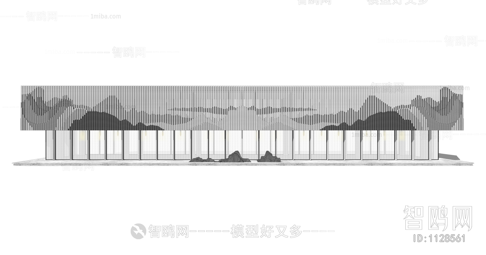 New Chinese Style Building Appearance