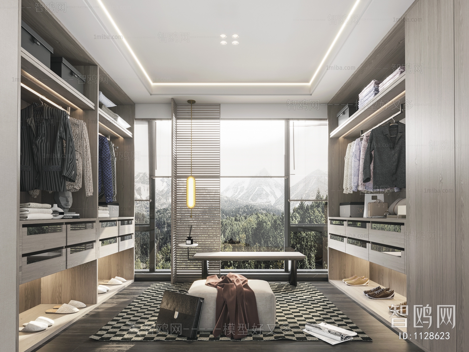 Modern Clothes Storage Area