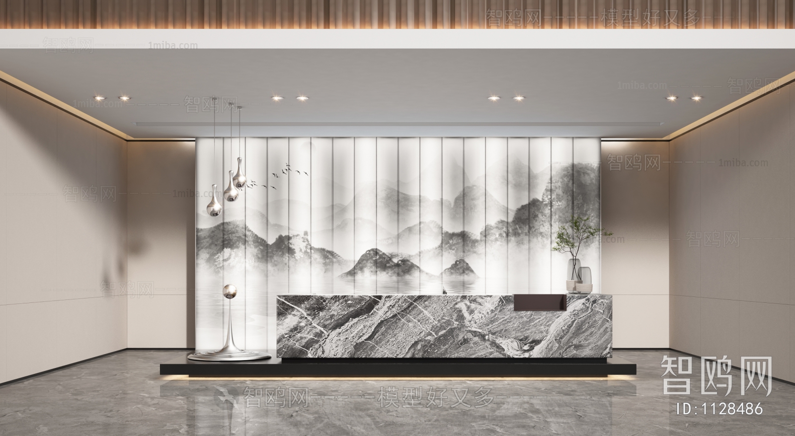 New Chinese Style Lobby Hall