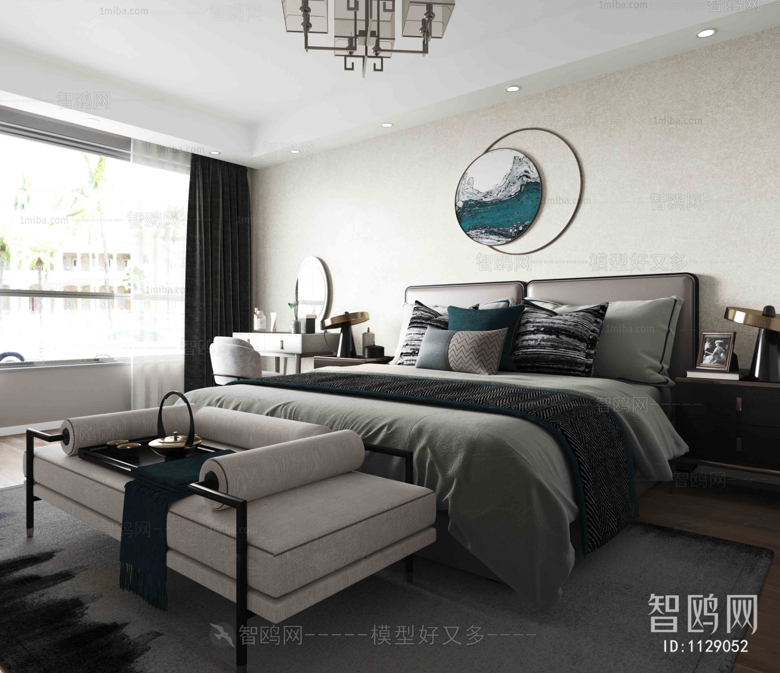 New Chinese Style Bedroom