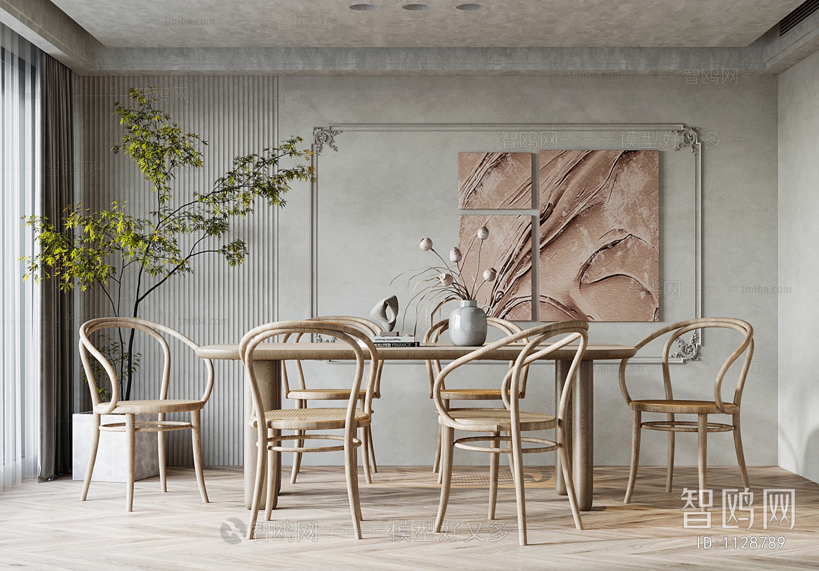 Wabi-sabi Style Dining Room