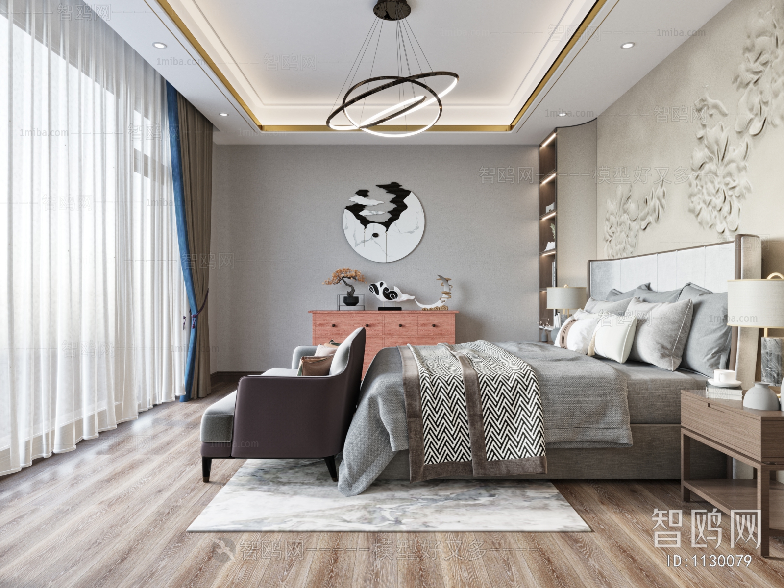 New Chinese Style Bedroom