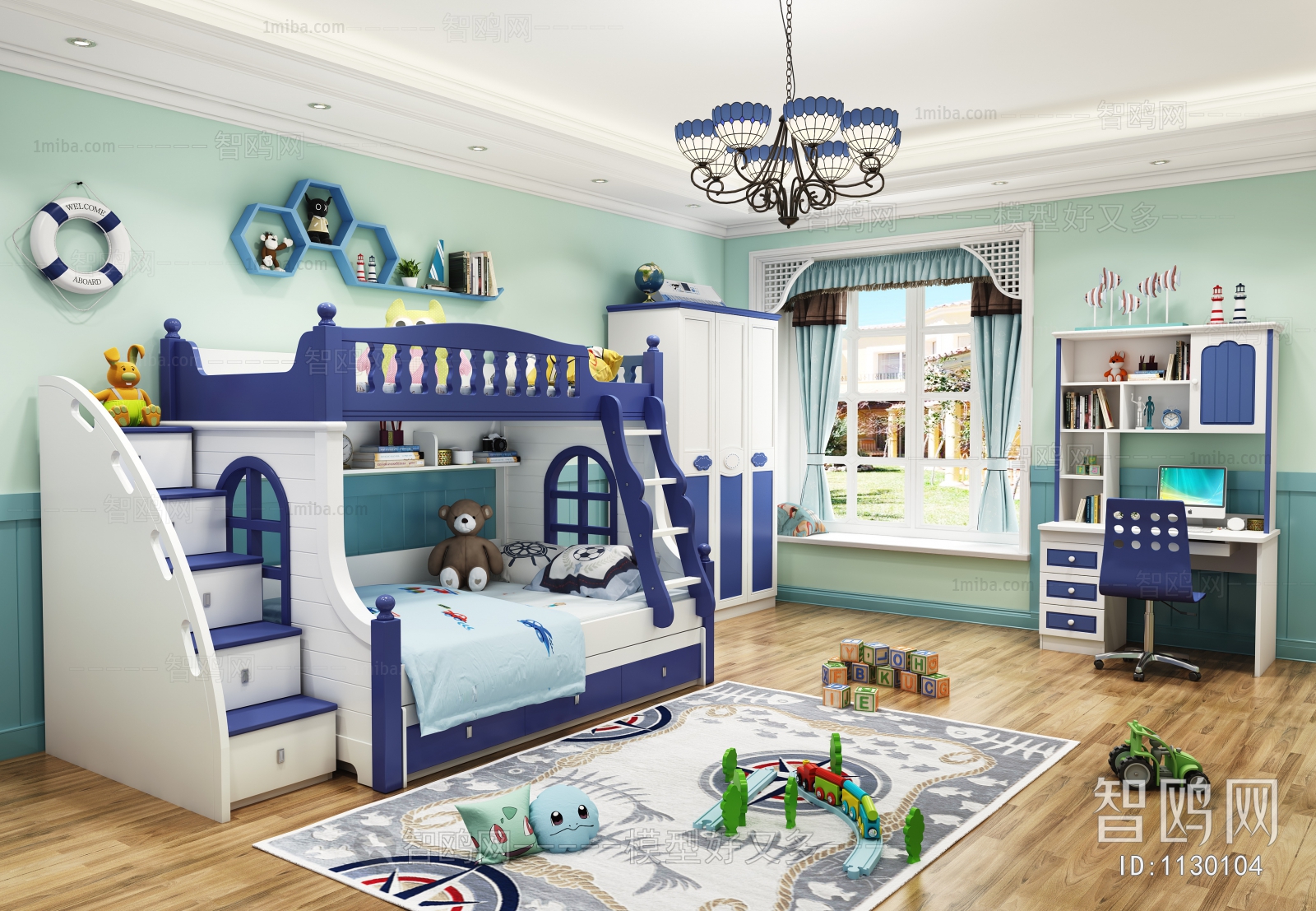 Mediterranean Style Children's Room