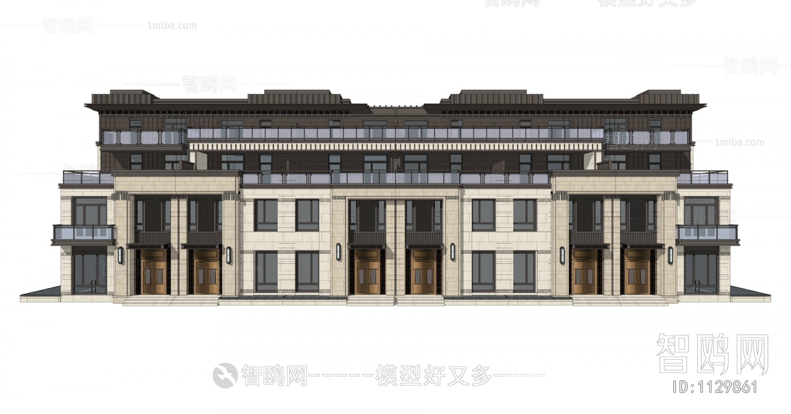 New Chinese Style Villa Appearance