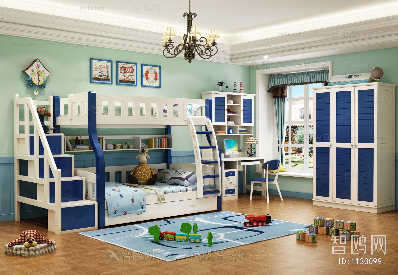 Mediterranean Style Children's Room