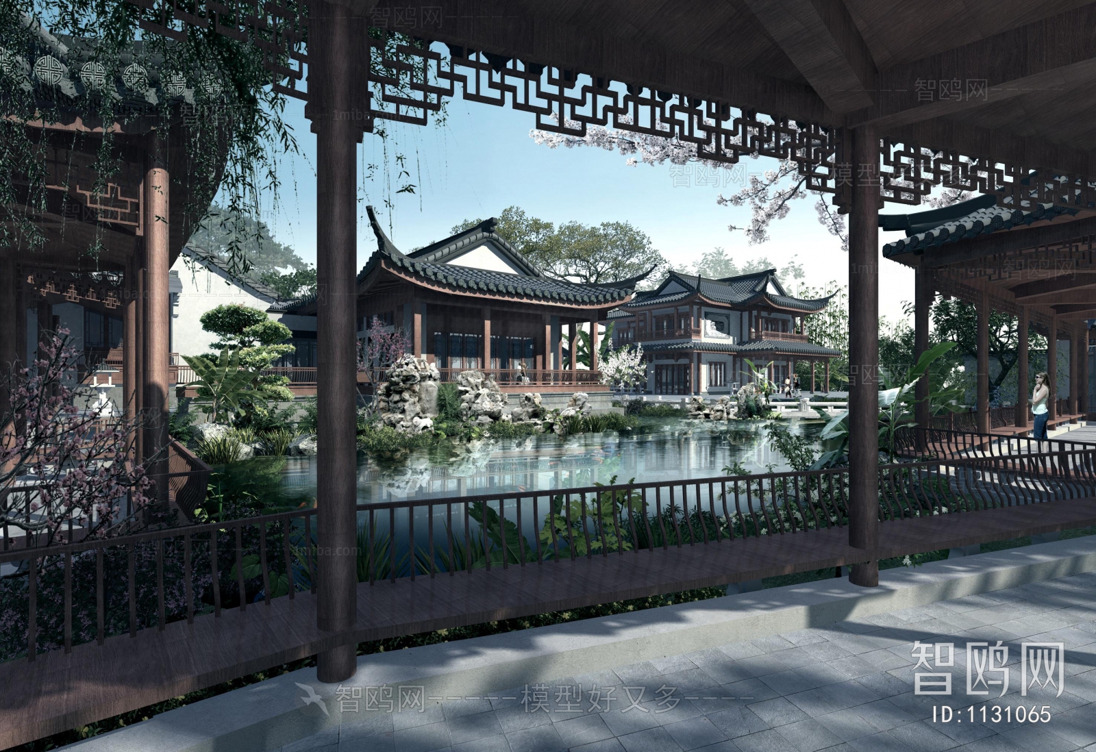 中式别墅/建筑景观