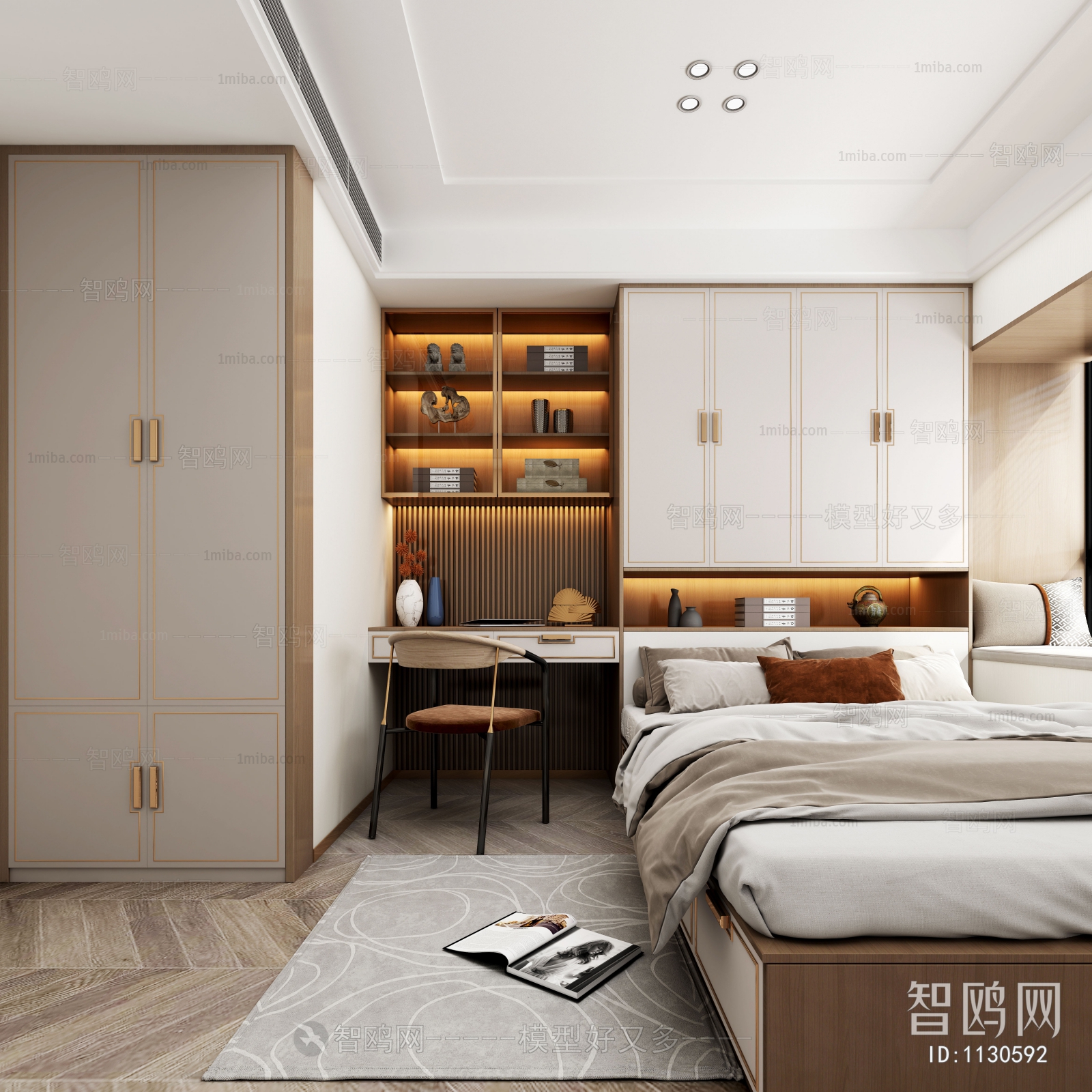 New Chinese Style Bedroom