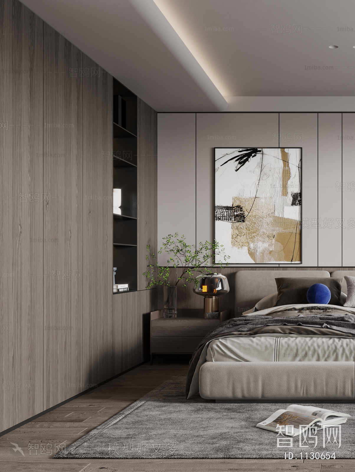 Modern Wabi-sabi Style Bedroom