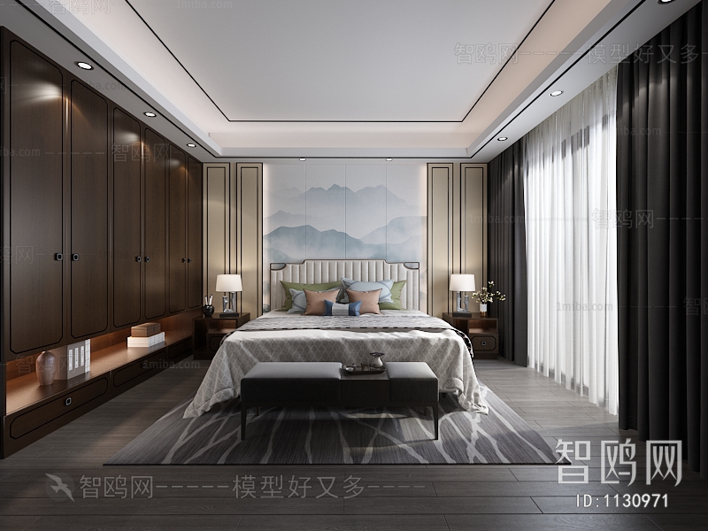 New Chinese Style Bedroom