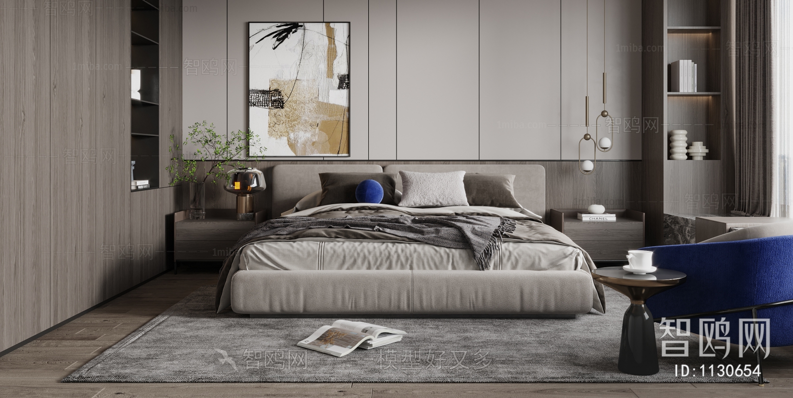 Modern Wabi-sabi Style Bedroom