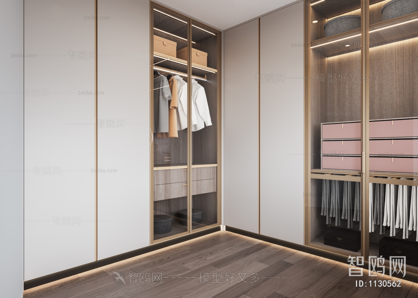 Modern Clothes Storage Area