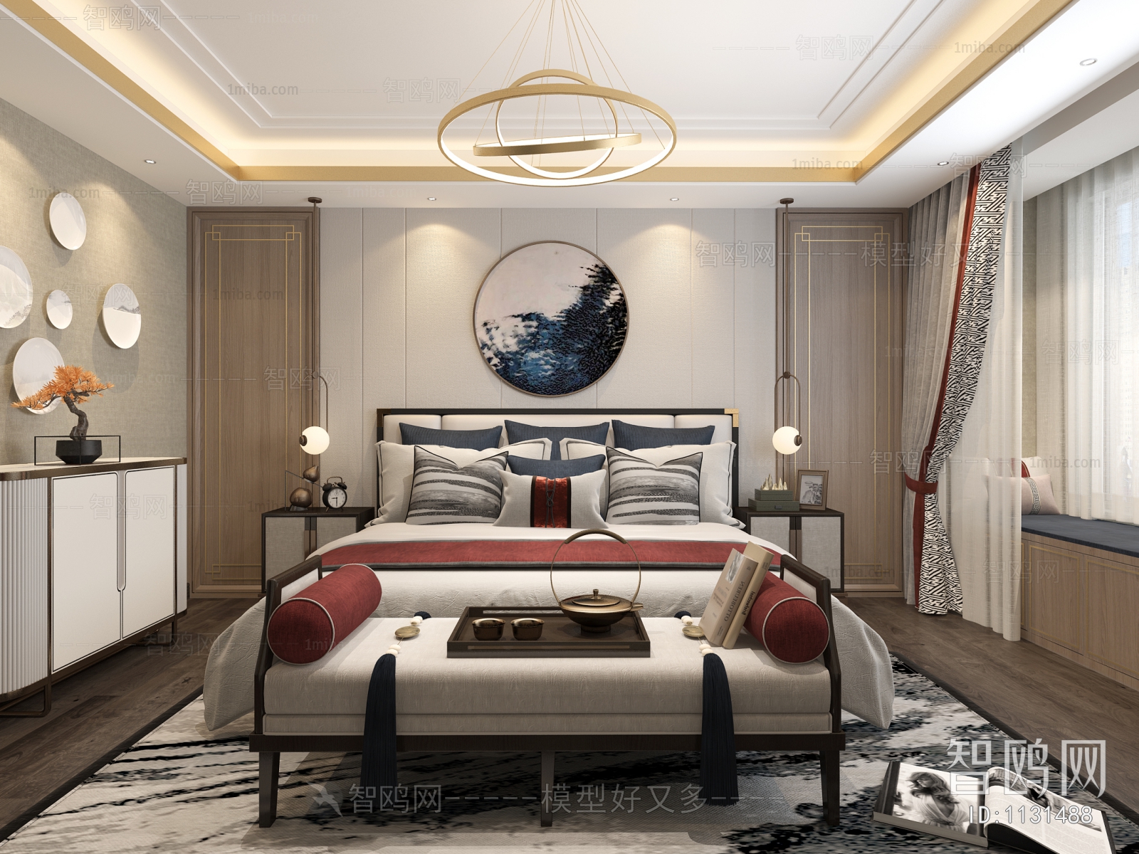 New Chinese Style Bedroom