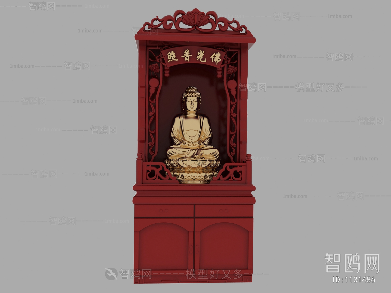 Chinese Style Buddhist Niche