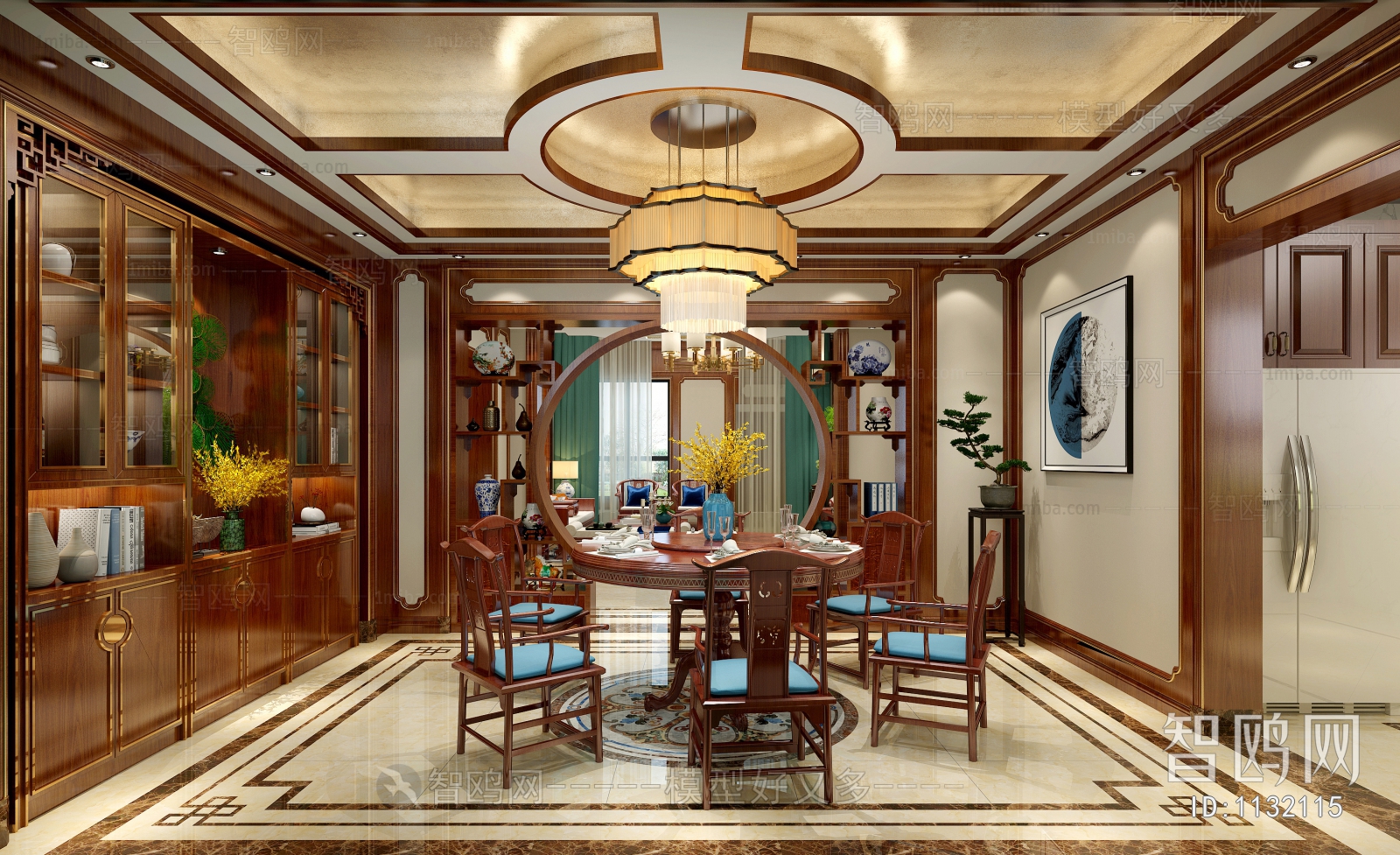 New Chinese Style Dining Room